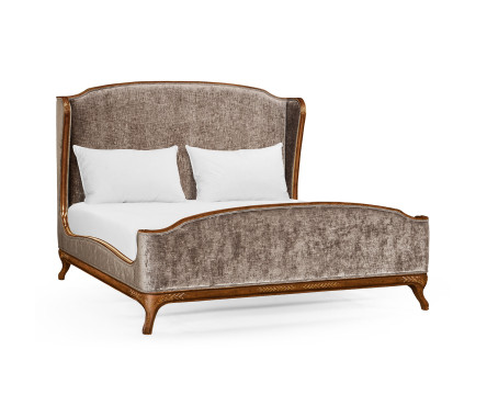 Louis XV Walnut US King Bed