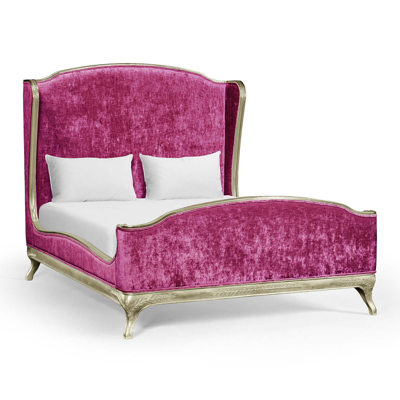 Louis XV Grey Weathered US Queen Bed