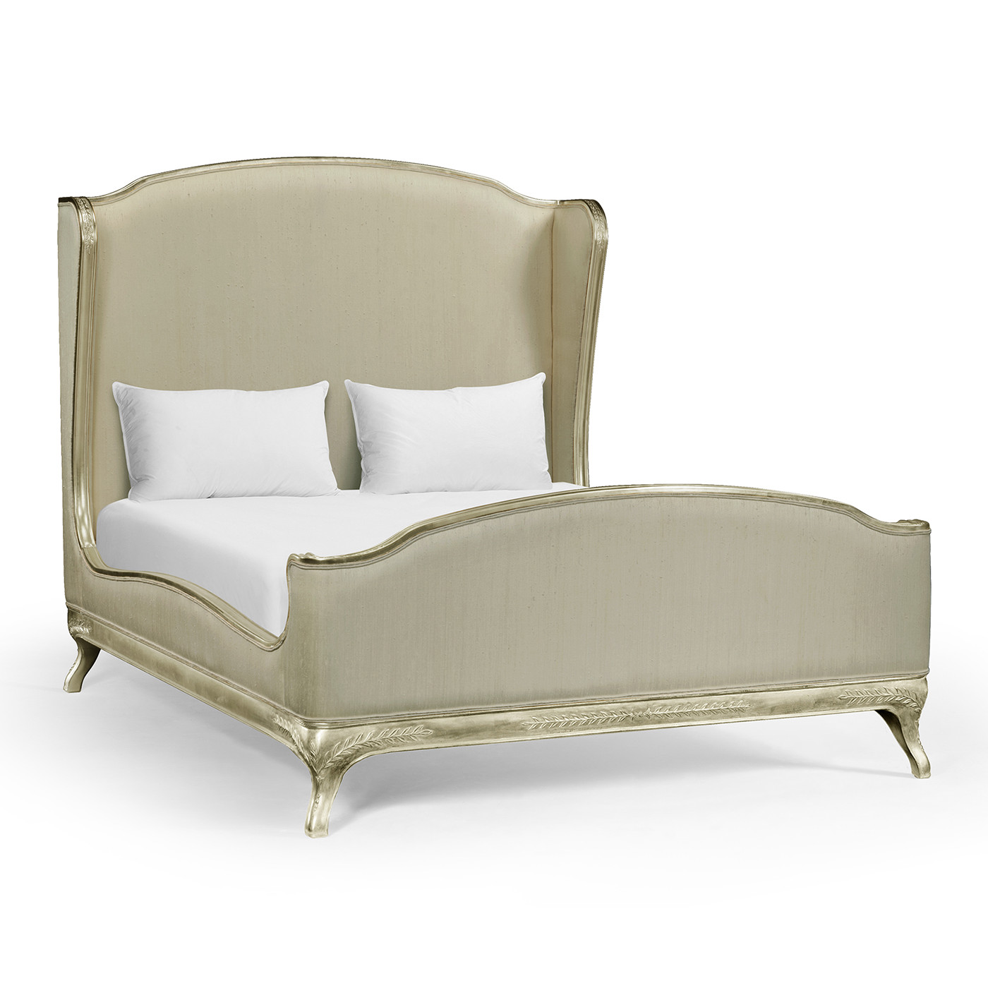 Louis XV Grey Weathered US Queen Bed