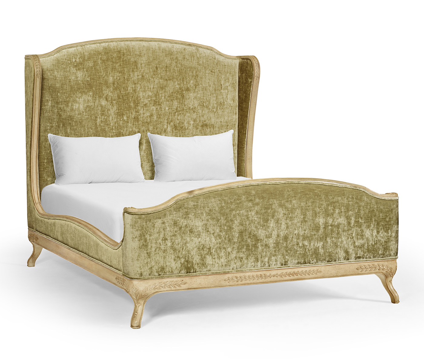 Louis XV Limed Tulip US Queen Bed