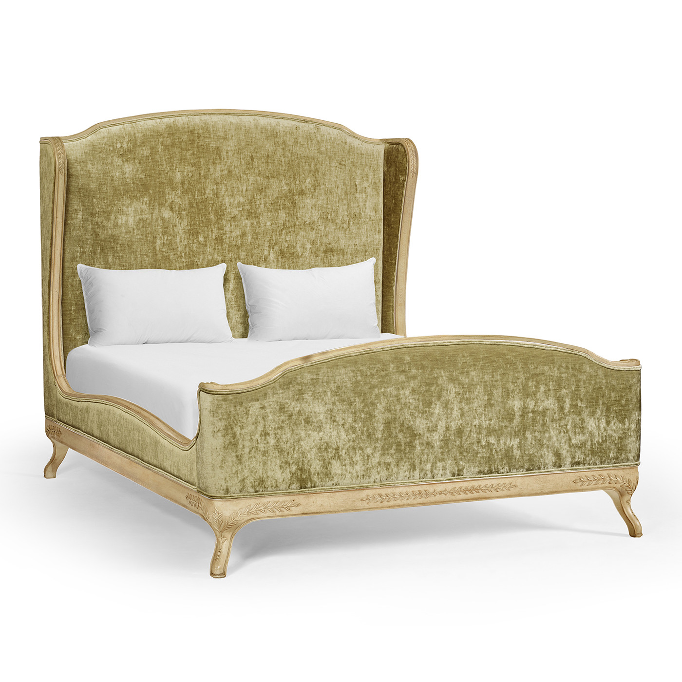 Louis XV Limed Tulip US Queen Bed
