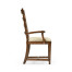 Casual Walnut Ladderback Arm Chair
