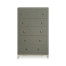 Tall chest with blazer buttons (Slate/Silver)