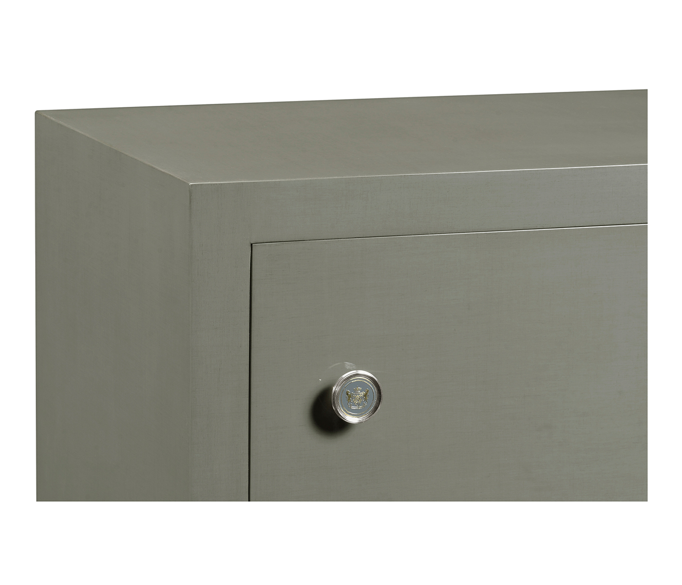 Tall chest with blazer buttons (Slate/Silver)