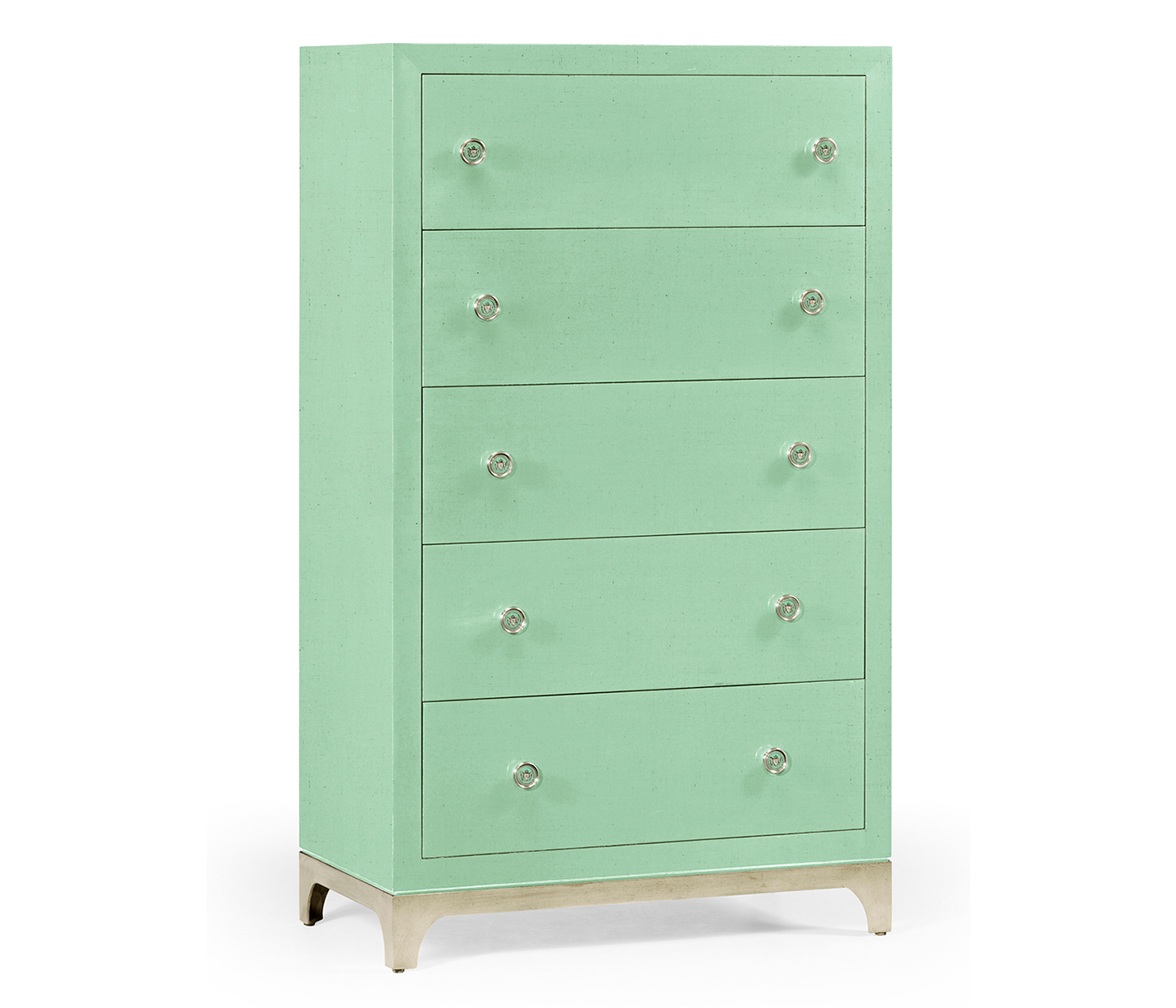 Tall chest with blazer buttons (Robin's Egg/Silver)