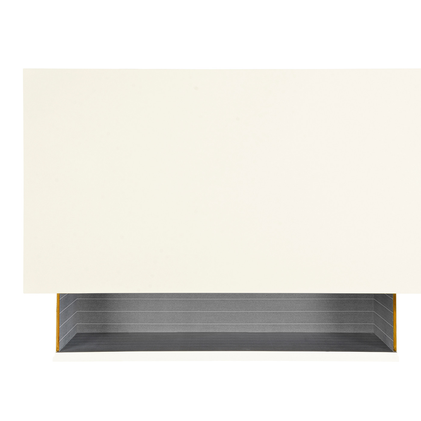 Blanc & Gold Low Chest