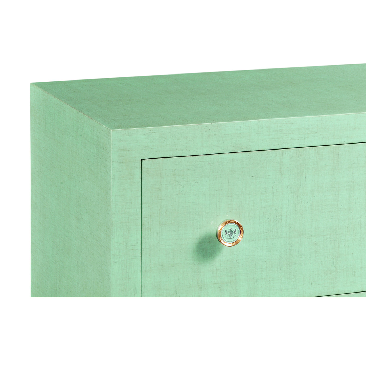 Robin's Egg & Gold Low Chest