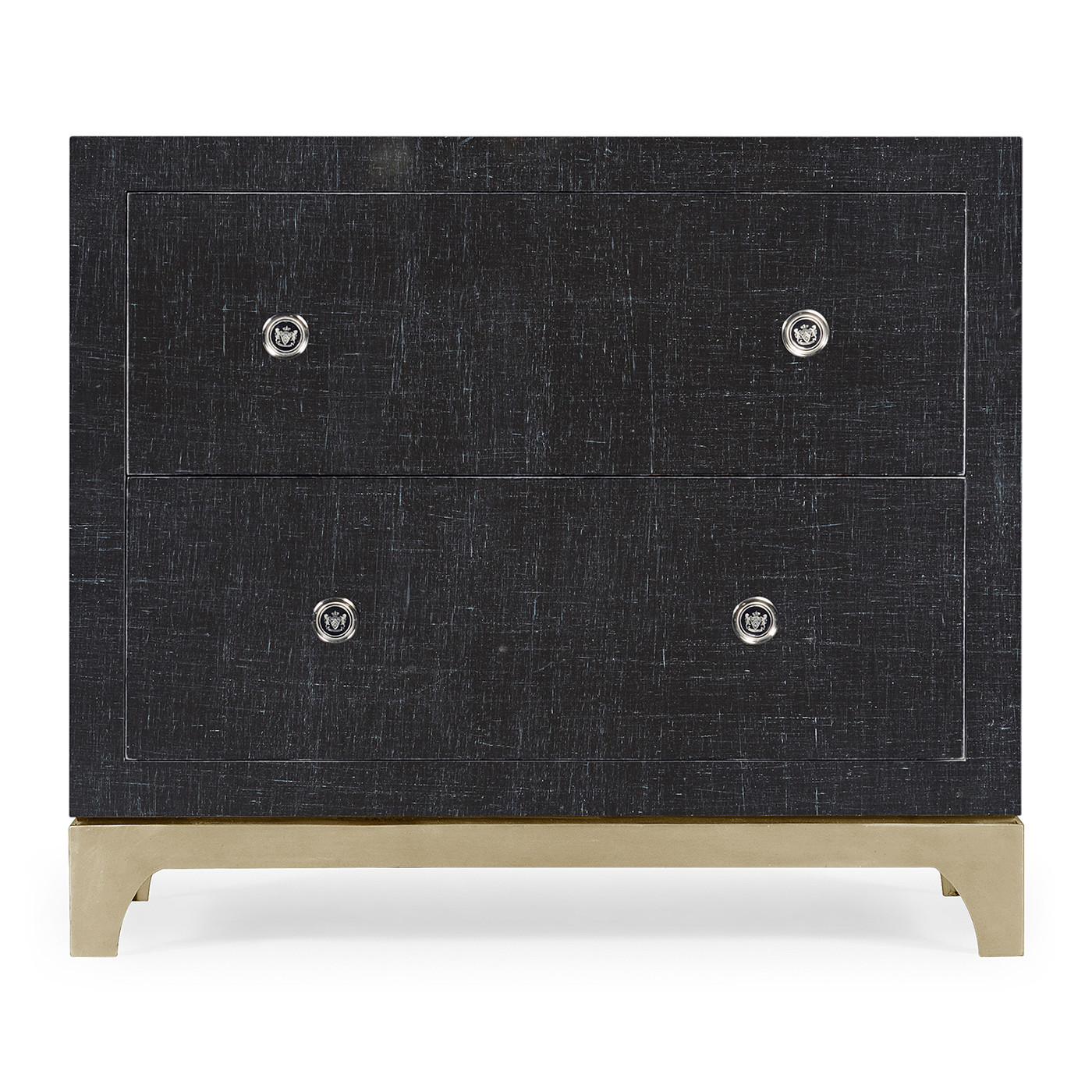 Charcoal & Silver Low Chest
