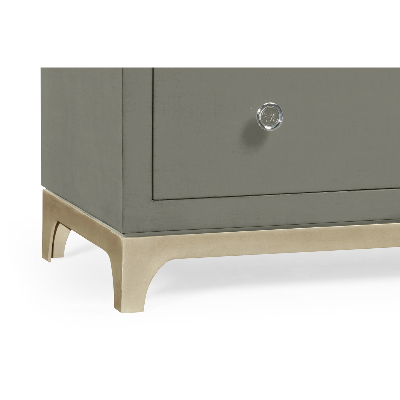 Slate & Silver Low Chest