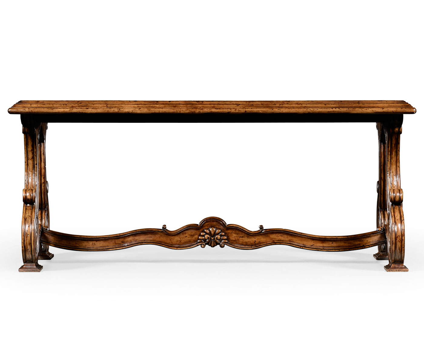 Paisley églomisé French provincial style coffee table