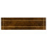 Craftsman's mahogany console with herringbone inlay detail