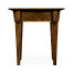 Craftsman's mahogany side table with herringbone inlay detail