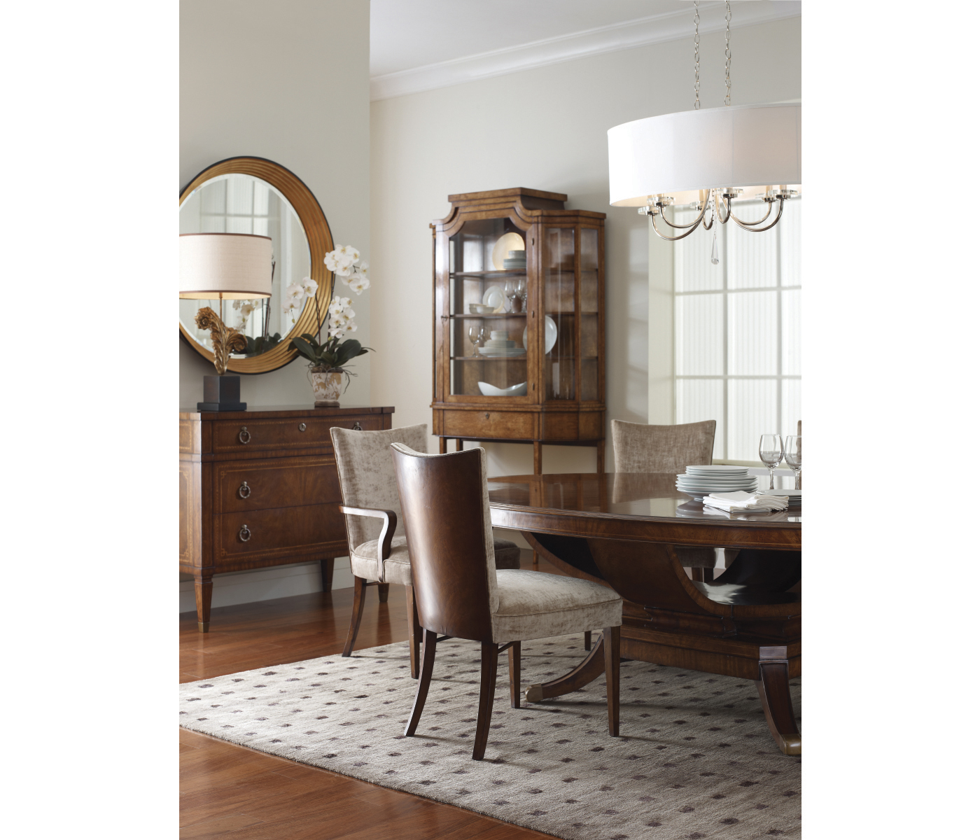 Biedermeier Style Walnut Dining Arm Chair