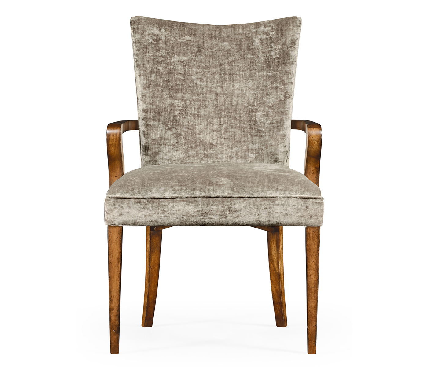 Biedermeier Style Walnut Dining Arm Chair