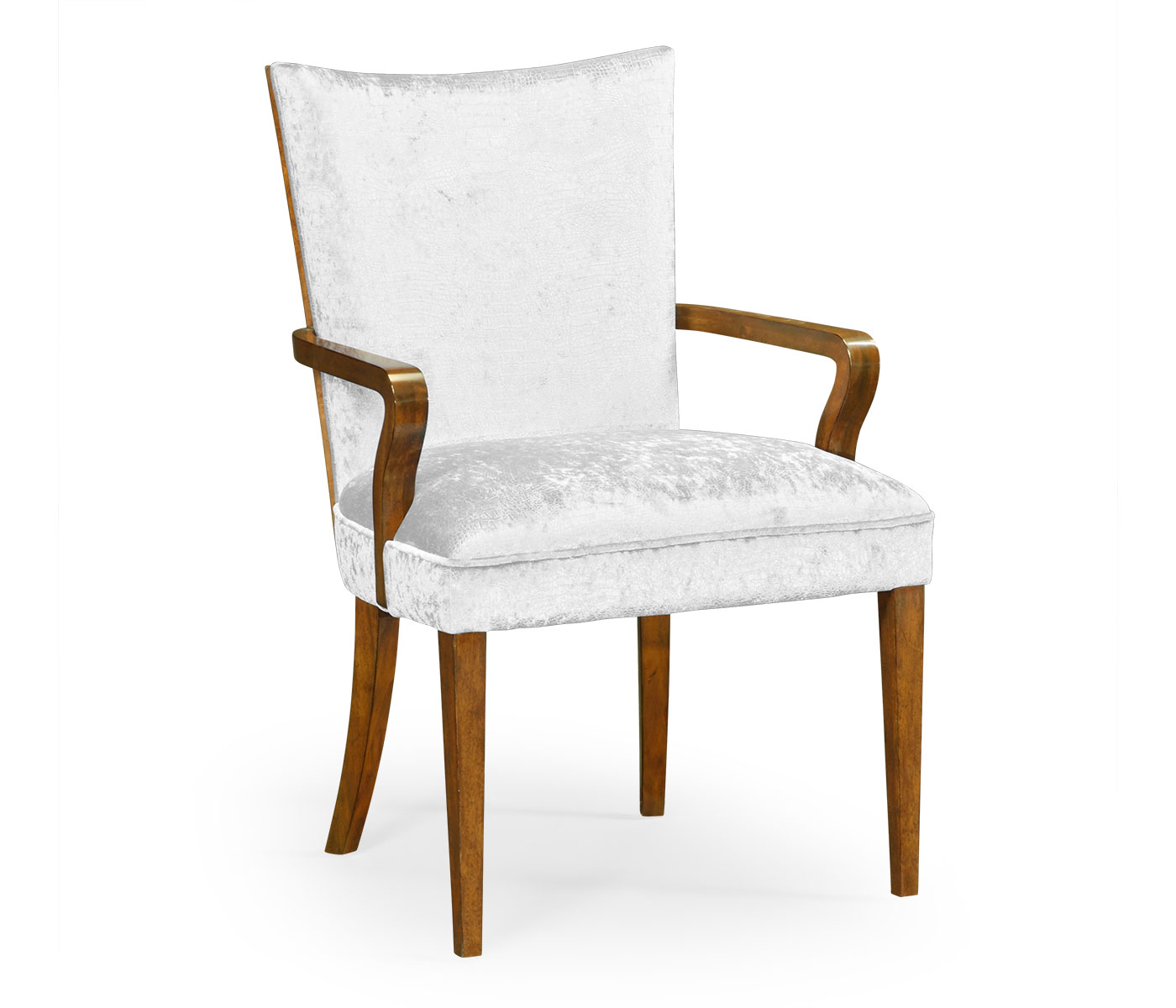 Biedermeier Style Walnut Dining Arm Chair