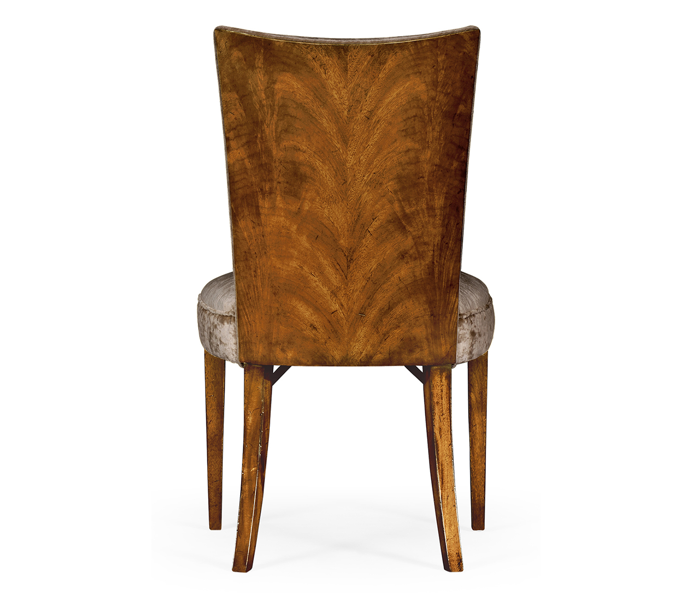 Biedermeier Style Walnut Dining Side Chair