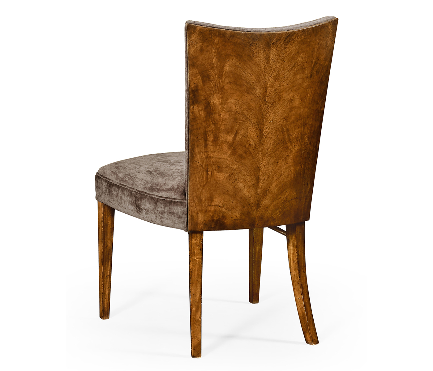 Biedermeier Style Walnut Dining Side Chair