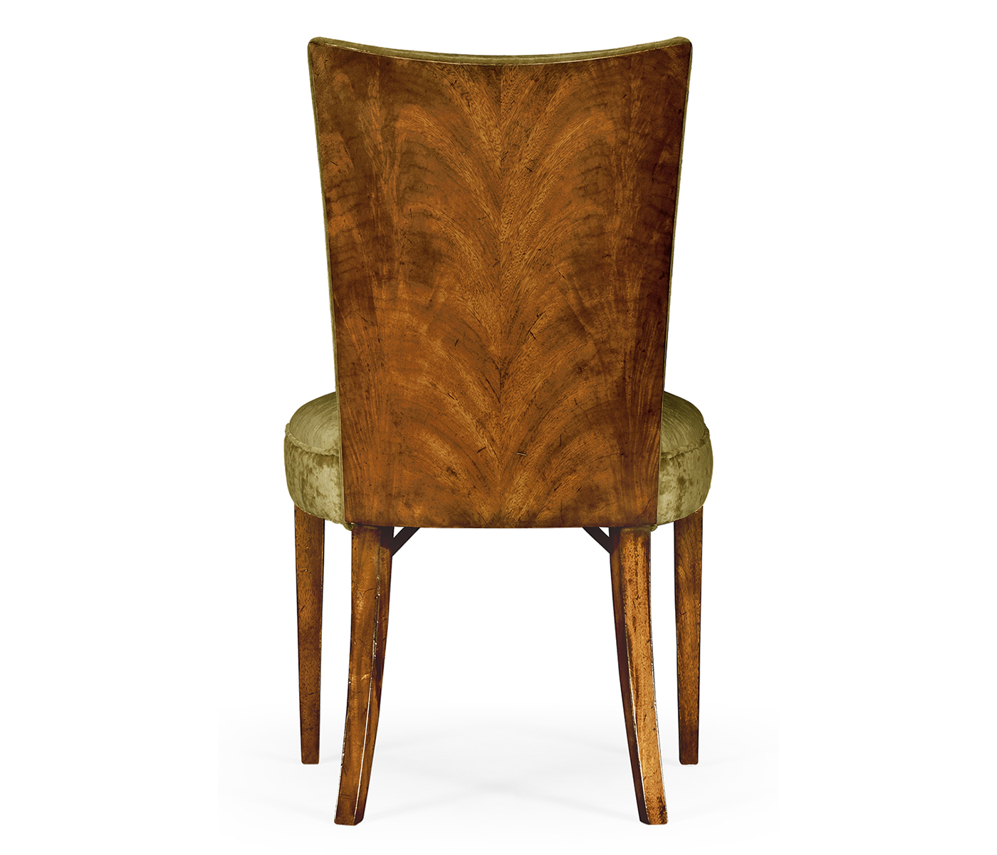 Biedermeier Style Walnut Dining Side Chair