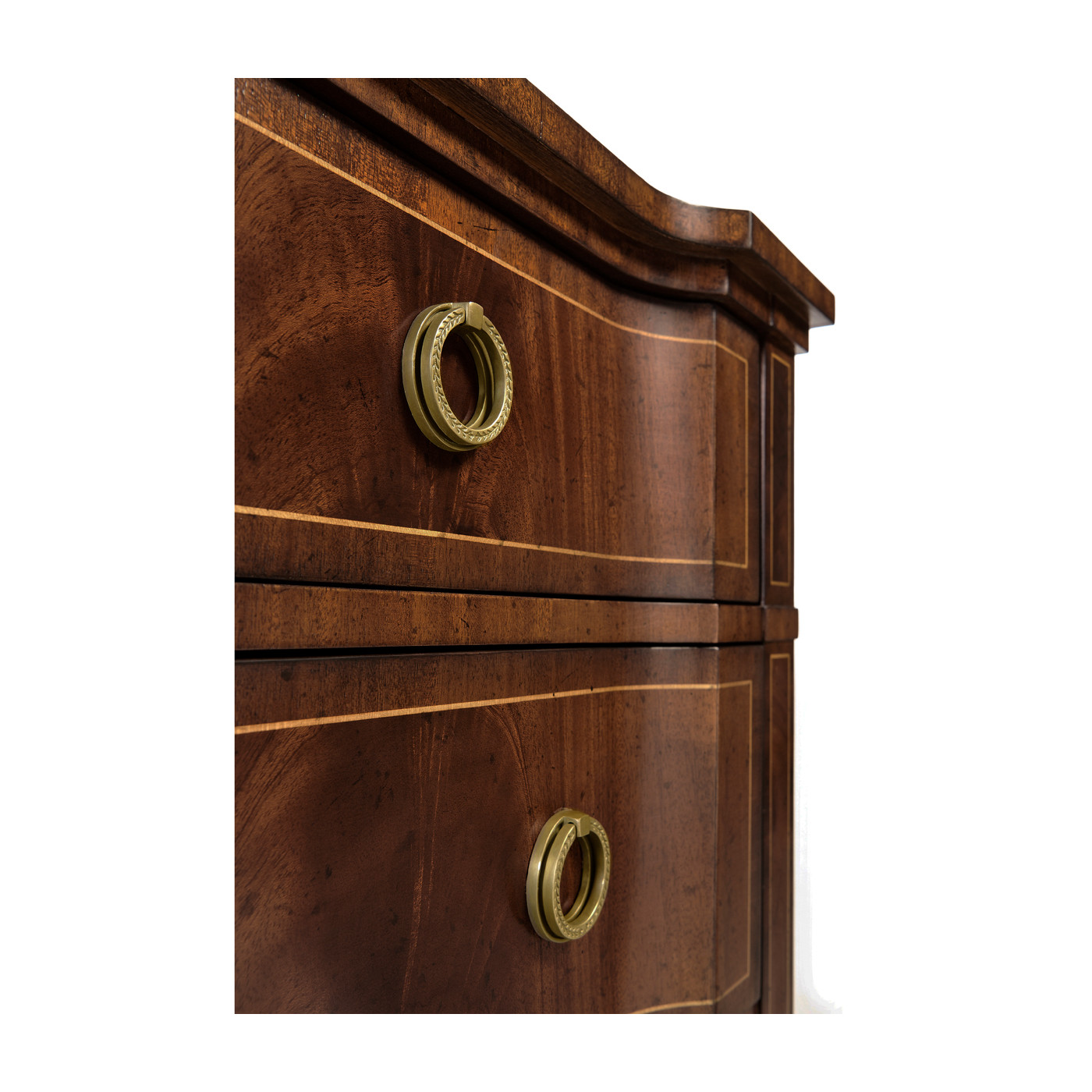 Regency Mahogany Reverse Breakfront Chest