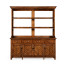 Heavily distressed parquet welsh dresser with strap handles