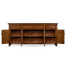 Heavily distressed parquet sideboard with strap handles