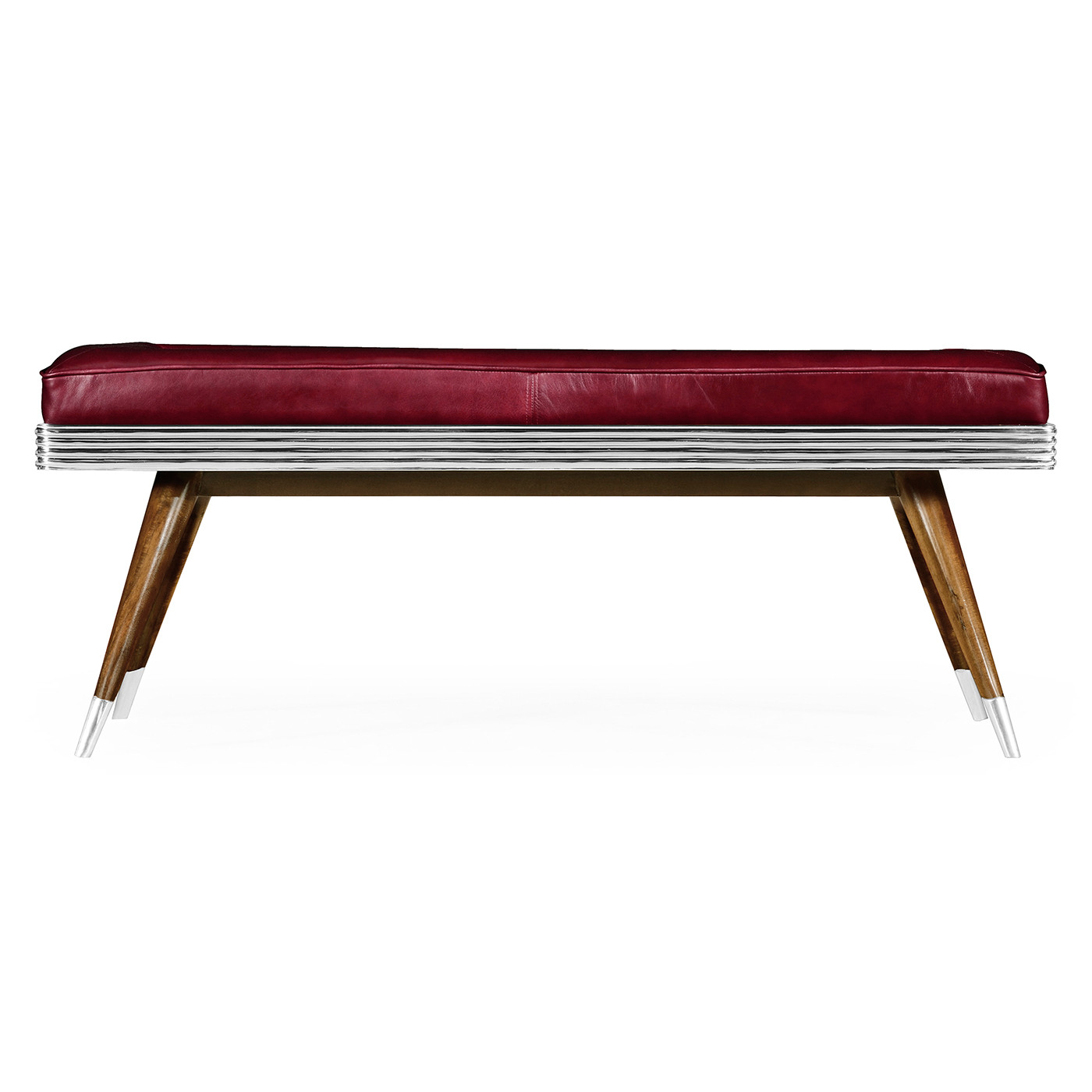50's Americana Leather Bench