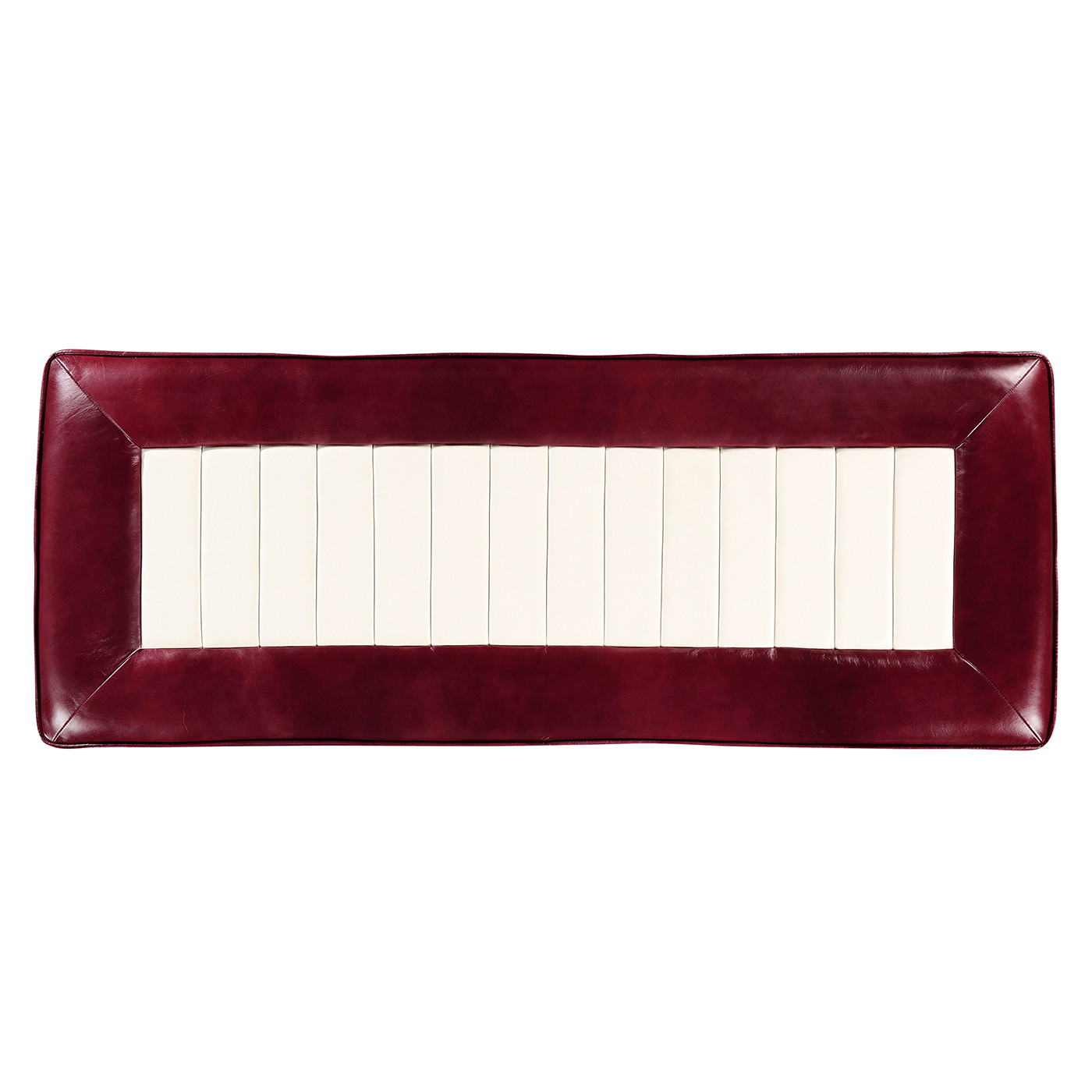 50's Americana Leather Bench