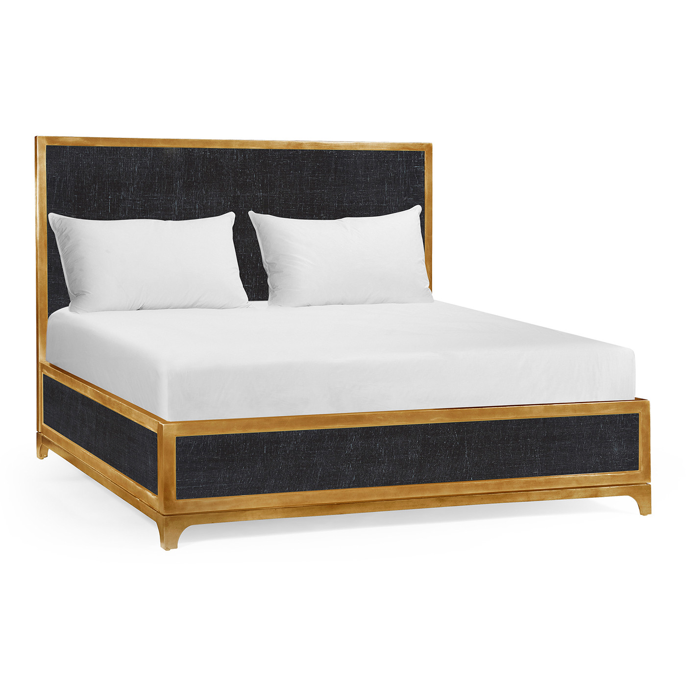Charcoal & Gold Cali King Bed 