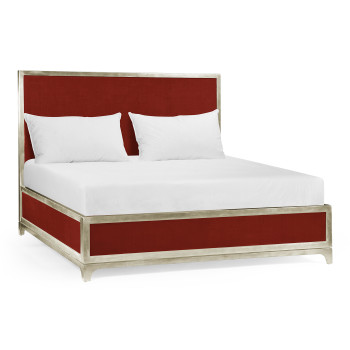 Lipstick & Silver Cali King Bed 