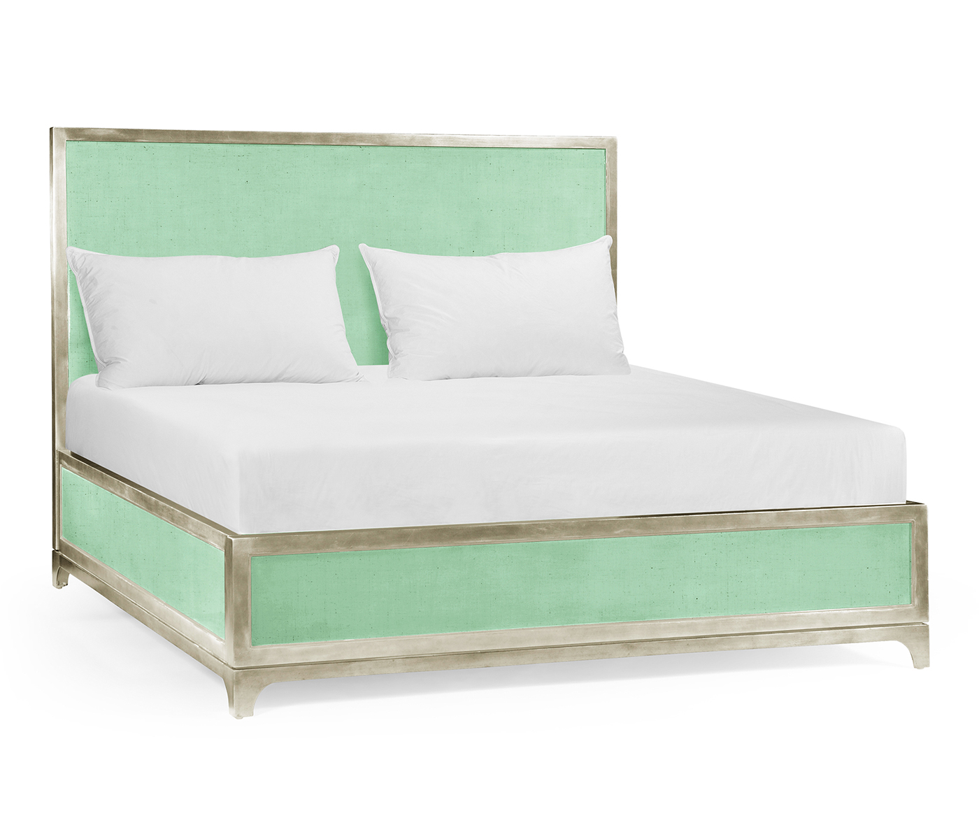 Robin's Egg & Silver Cali King Bed