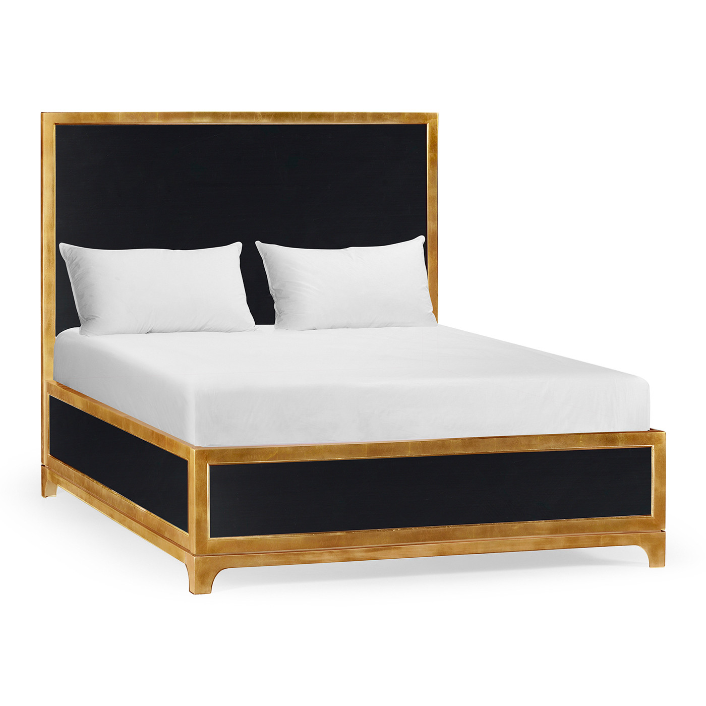British Navy & Gold UK Queen Bed