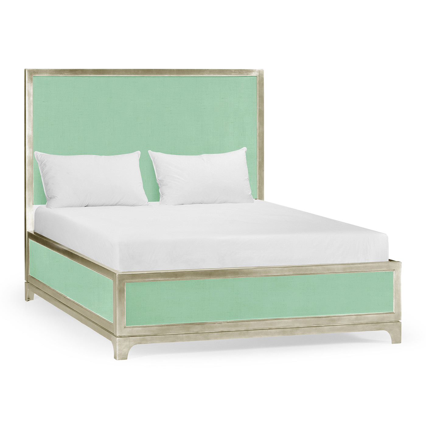 Robin's Egg & Silver UK Queen Bed