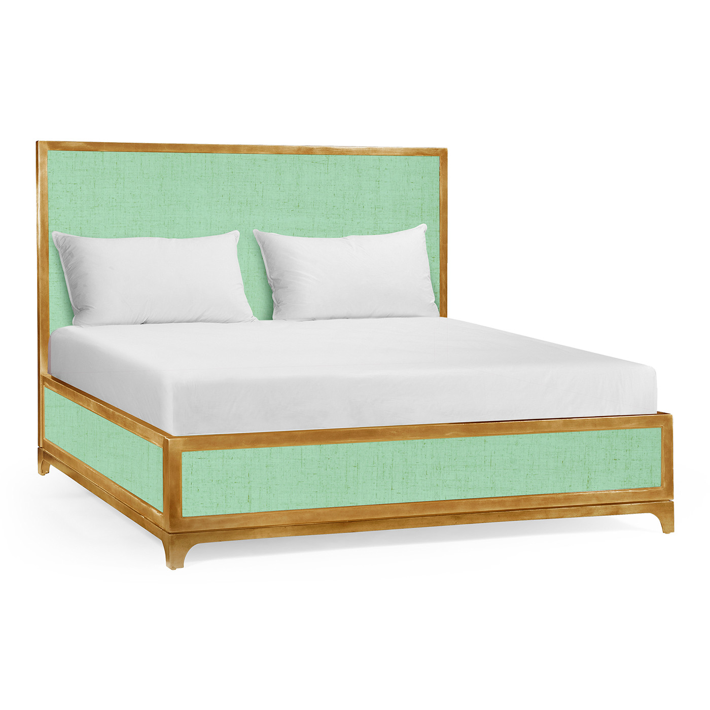 Robin's Egg & Gold US King Bed