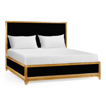 British Navy & Gold US King Bed