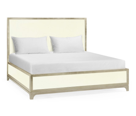 Blanc & Silver US King Bed 