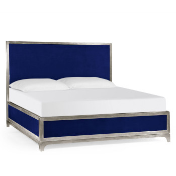 Royal Navy & Silver US King Bed