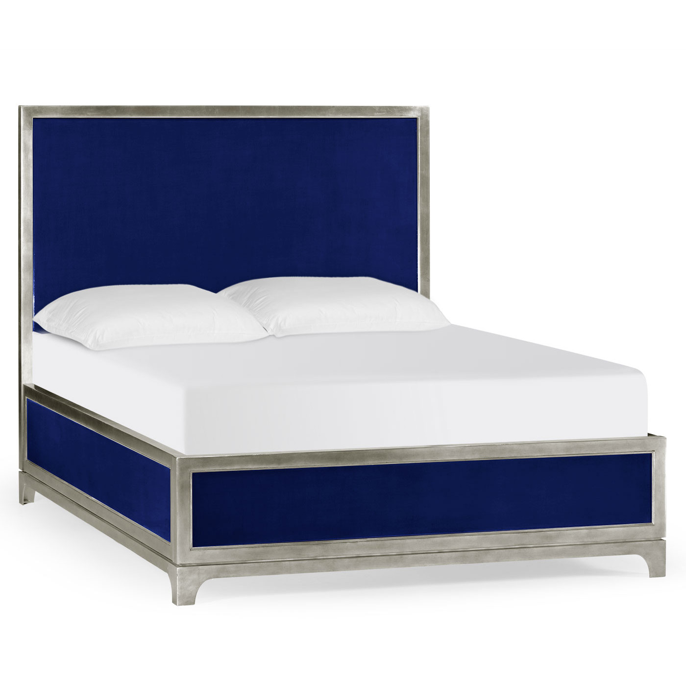 Royal Navy & Silver US Queen Bed