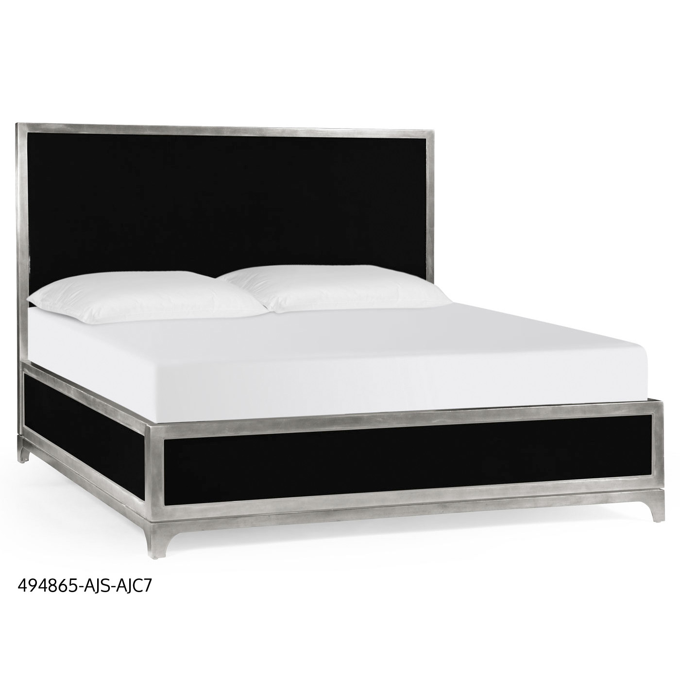 Noir & Silver UK King Bed