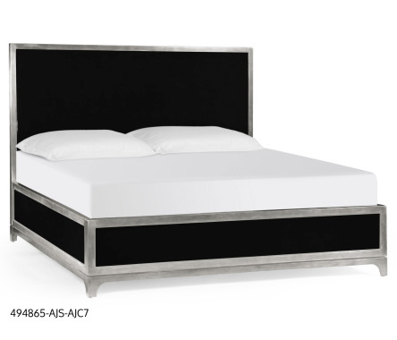 Noir & Silver UK King Bed