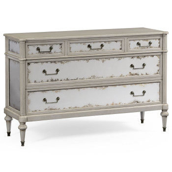 Grey Painted And Antiqued Chest of Drawers