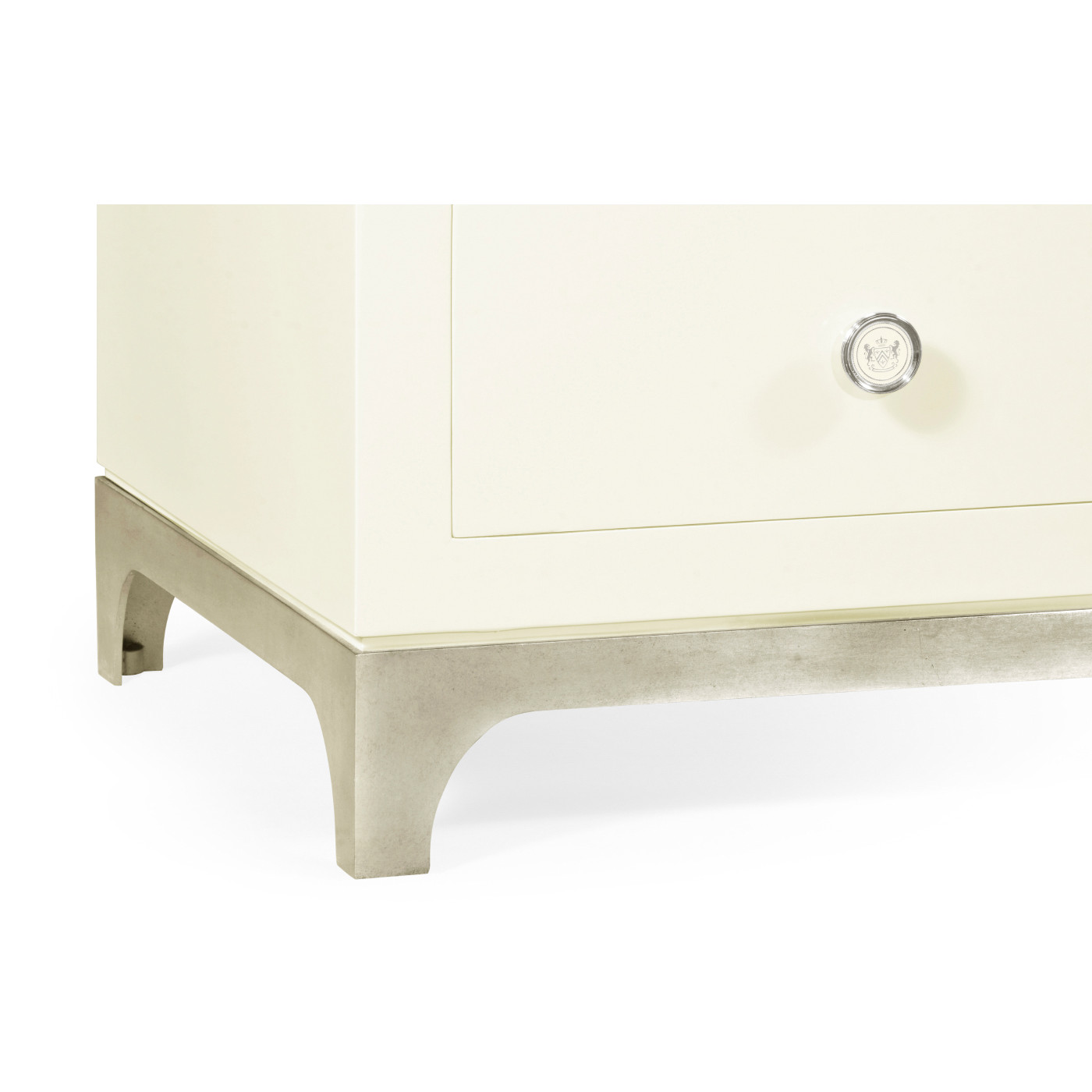 Blanc & Silver Double Low Chest 