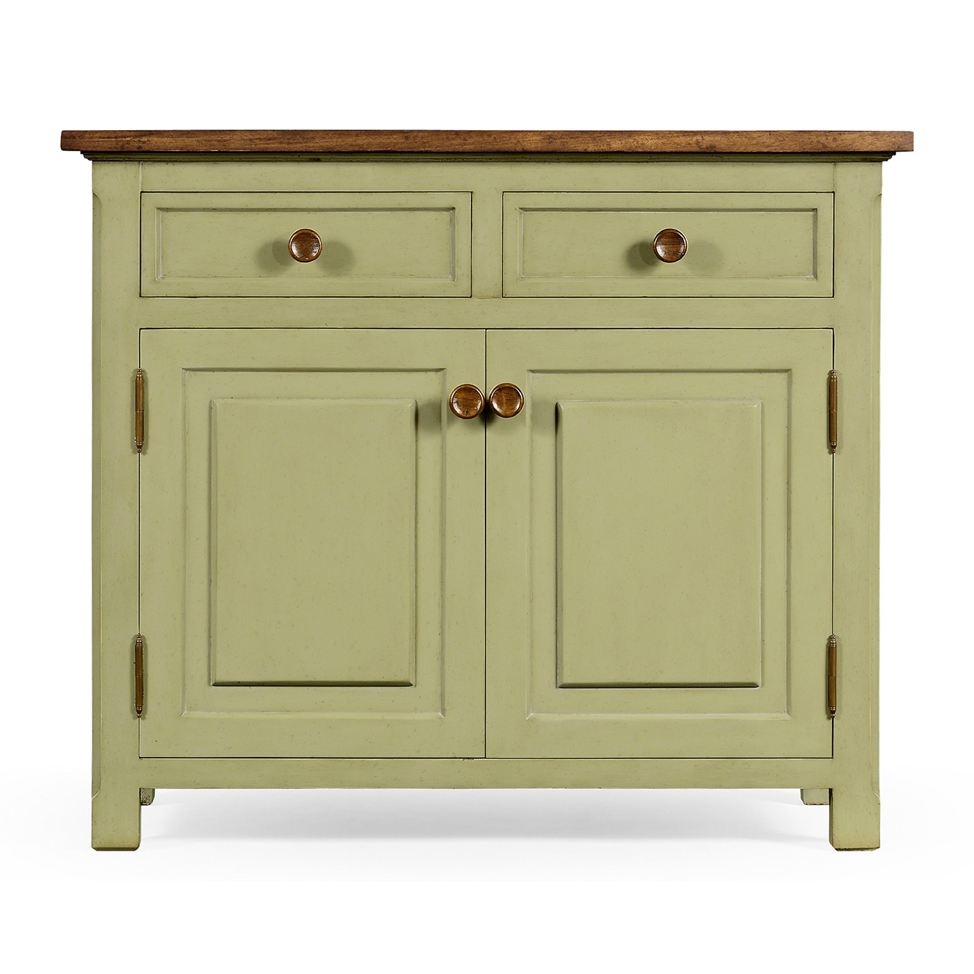 Gustavian style two door cupboard with drawers