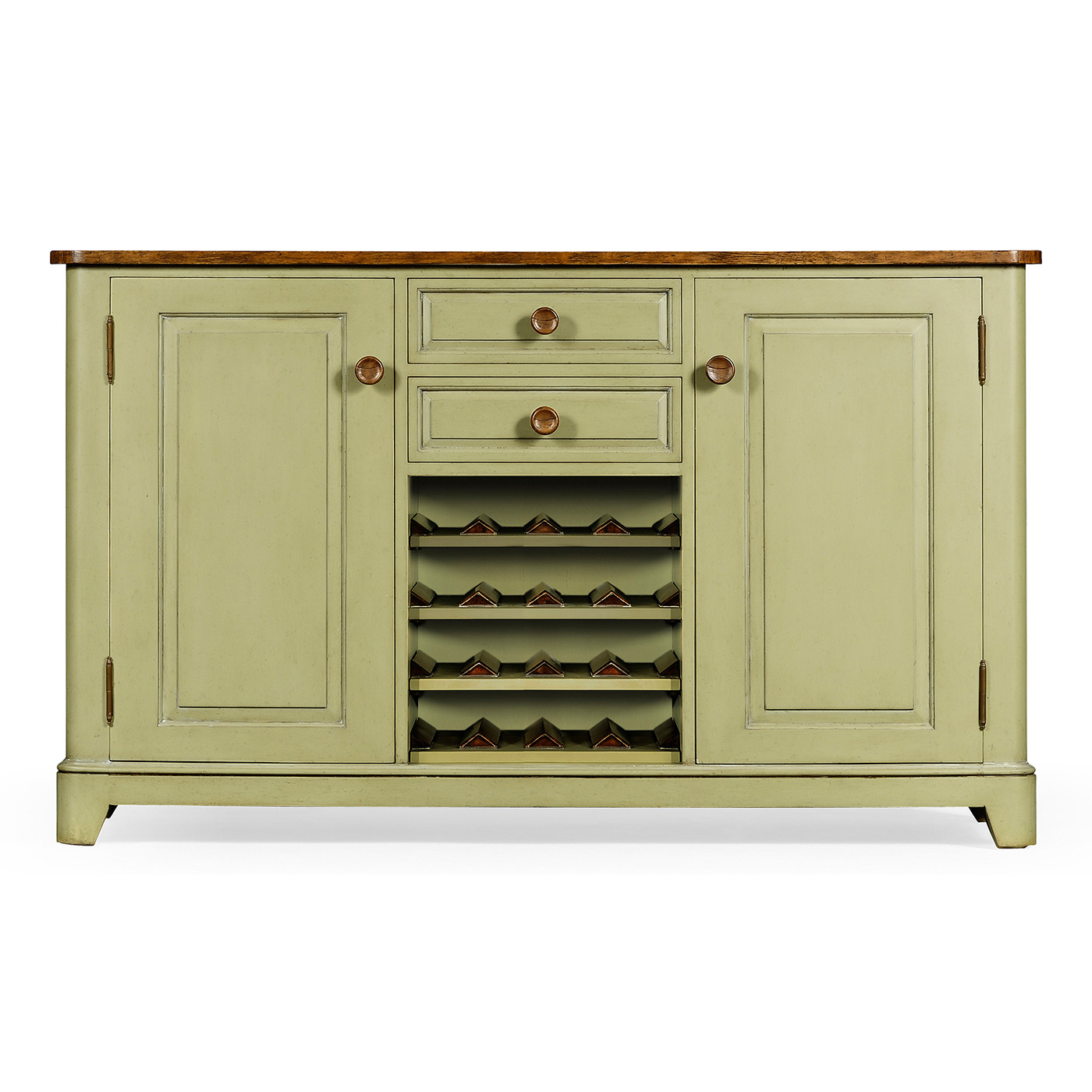 Gustavian style sideboard with wine rack