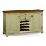 Gustavian style sideboard with wine rack