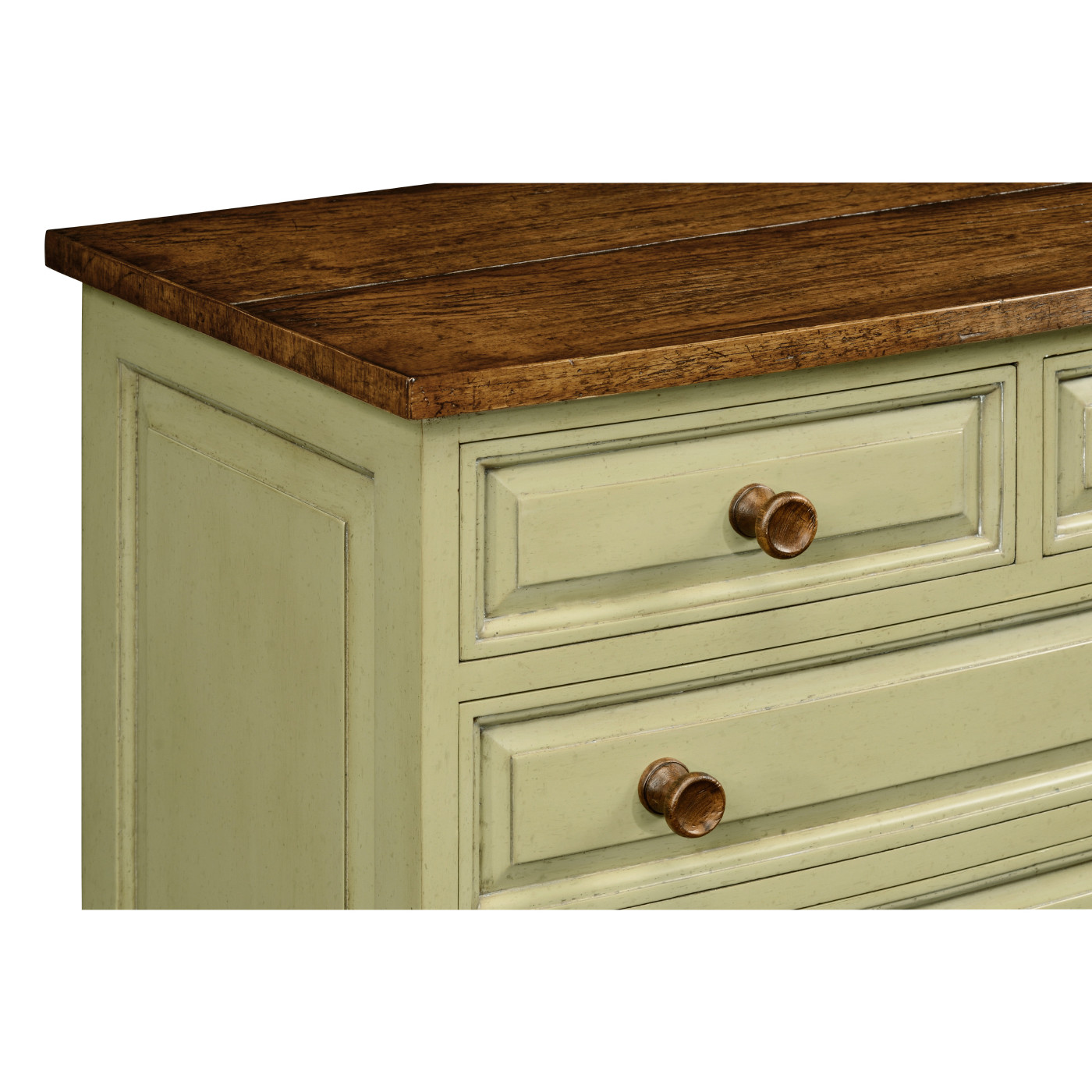 Gustavian Style Bow Fronted Chest