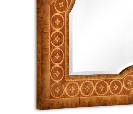 Napoleon III style wall mirror fine inlay