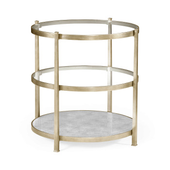 Silver Three Tier Table