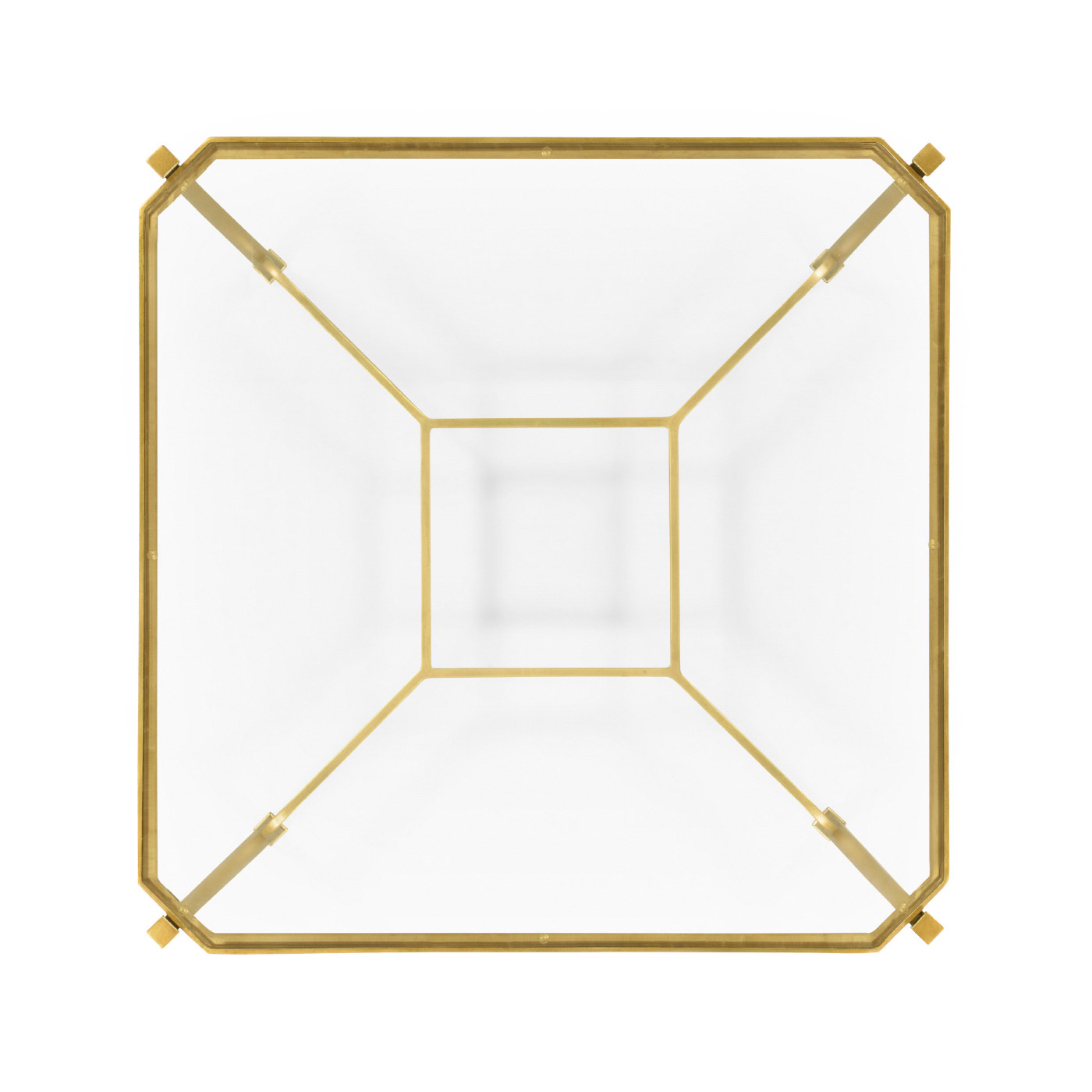 Gilded Square Side Table
