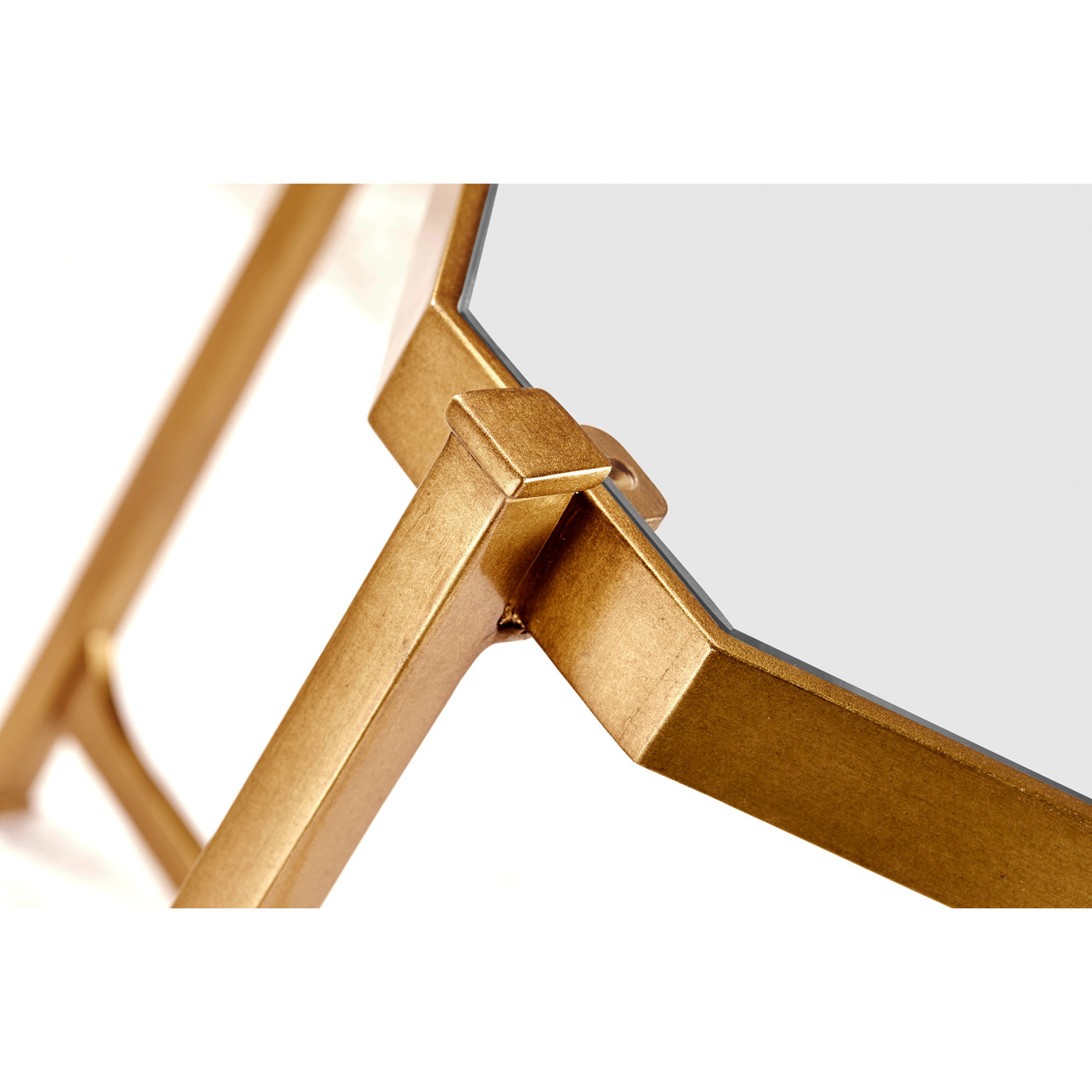 Gilded Square Side Table