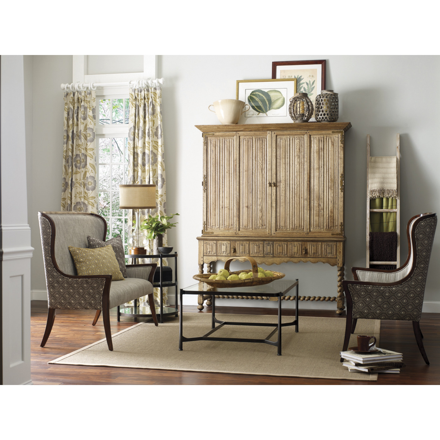 Distressed Bronze Rectangular Coffee Table